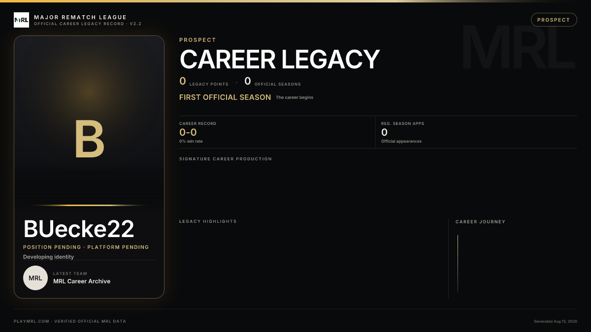 MRL career card