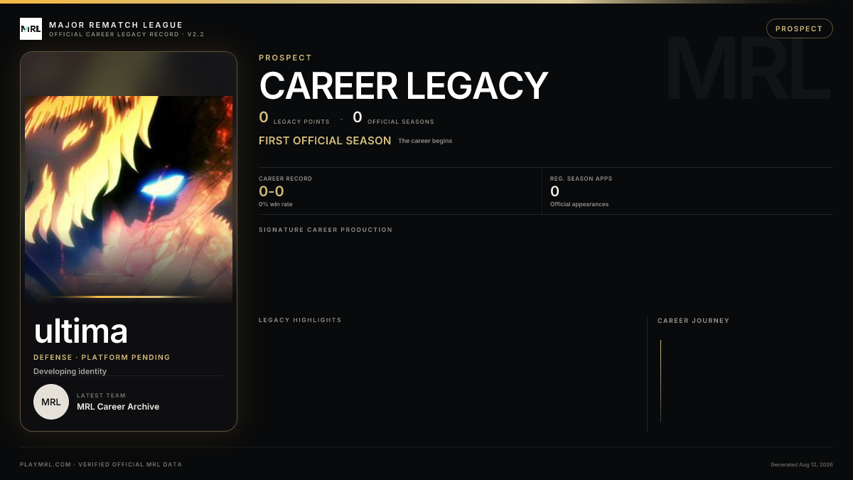 MRL career card