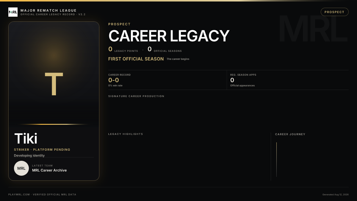 MRL career card