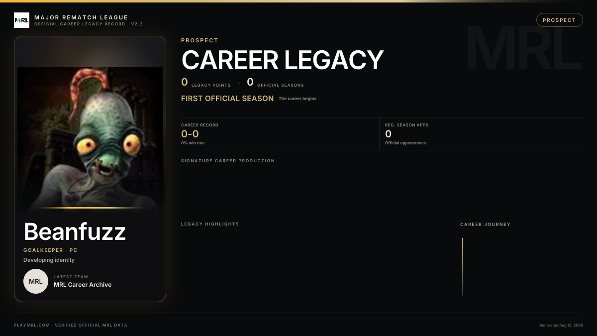 MRL career card