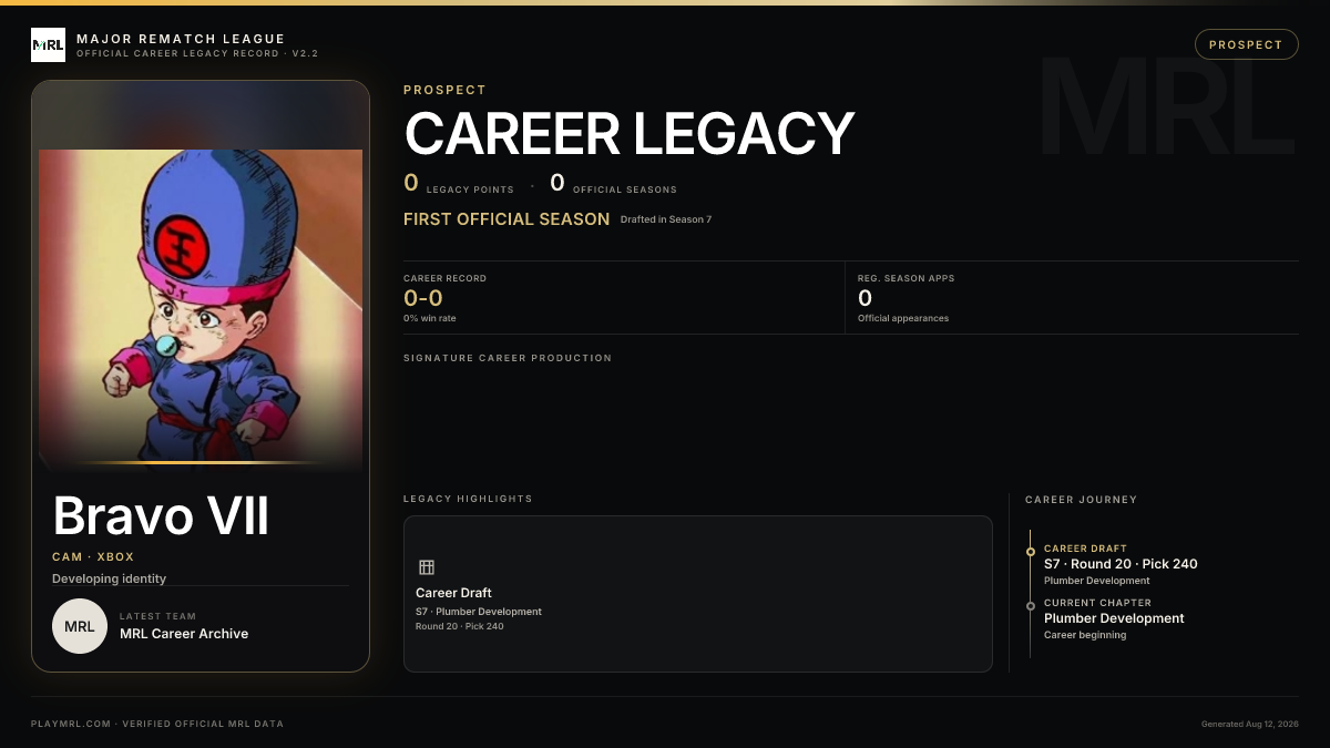 MRL career card