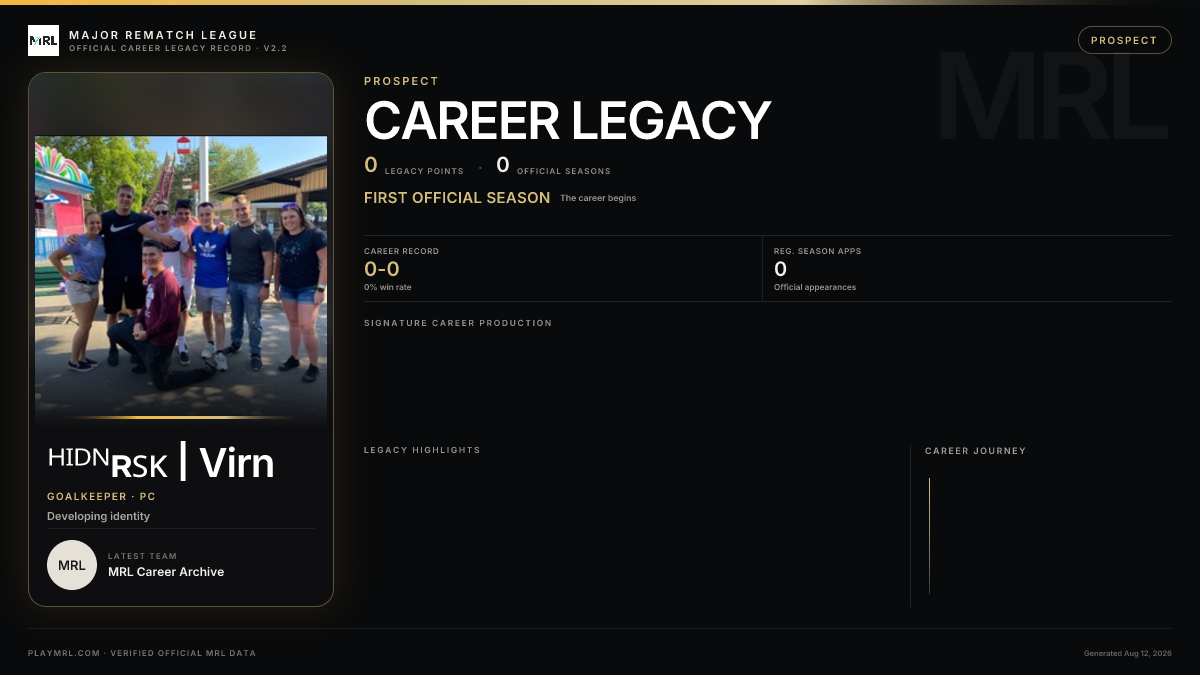 MRL career card