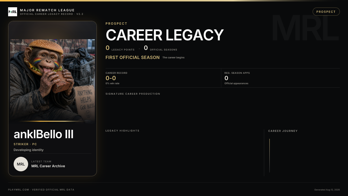 MRL career card