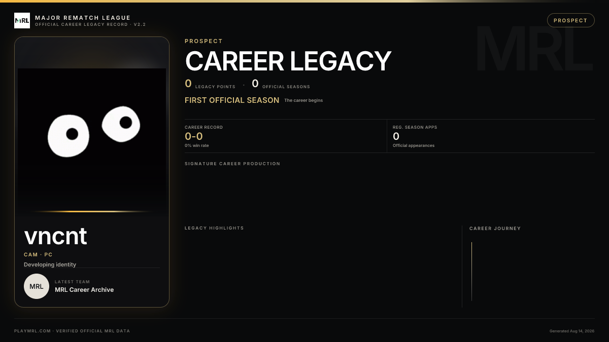 MRL career card